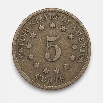 1883 Shield Nickel reverse