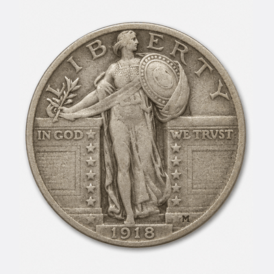 1918-S 8 Over 7 Overdate