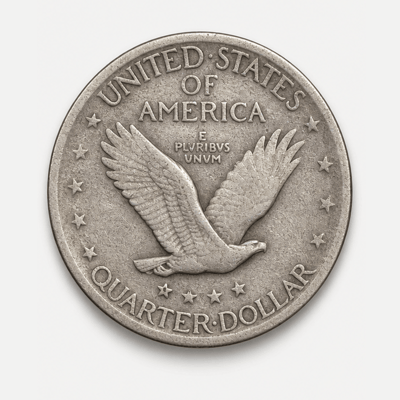 1919-D Standing Liberty Quarter reverse