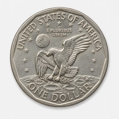 1979-P Narrow Rim - Far Date Susan B. Anthony Dollar reverse