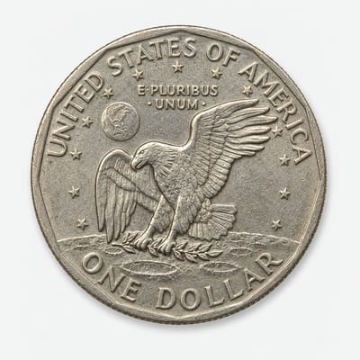 1979-P Wide Rim - Near Date Susan B. Anthony Dollar reverse