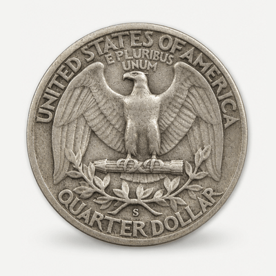 1932-S Washington Quarter reverse
