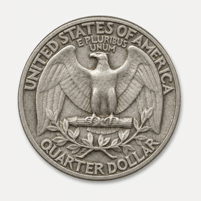 1934 Doubled Die Obverse Washington Quarter reverse