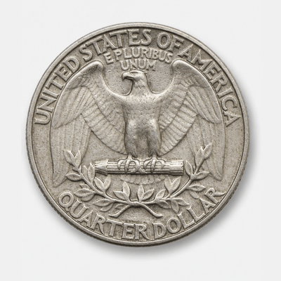 1943-S Doubled Die Obverse Washington Quarter reverse