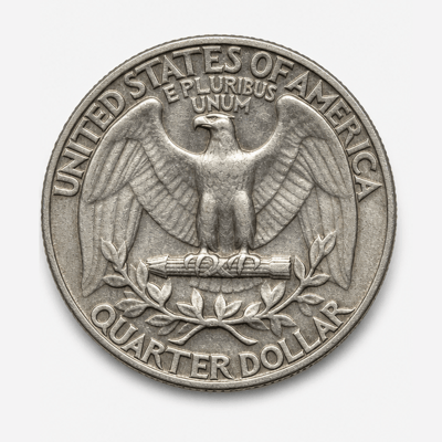 1964 Washington Quarter reverse