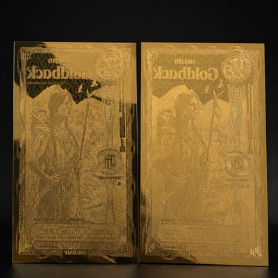 Lot of 2 2023 Idaho 1/2 Goldback 24K Gold Notes 1/2000 oz Each - additional view
