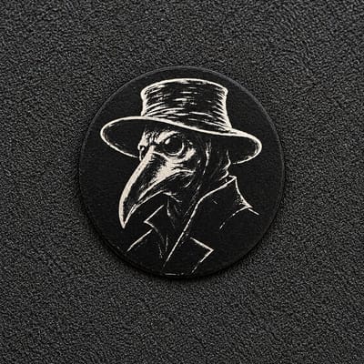 FTB Dark Legends Plague Doctor 2g .999 Fine Silver Round