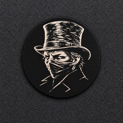 FTB Dark Legends Masked Undertaker 2g .999 Fine Silver Round