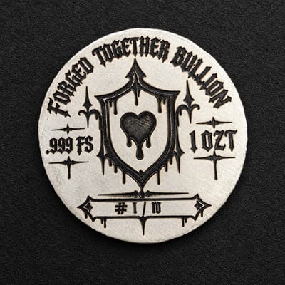 FTB Dracula Vampire 1 OZT .999 Fine Silver Round #/10 Halloween Limited - additional view
