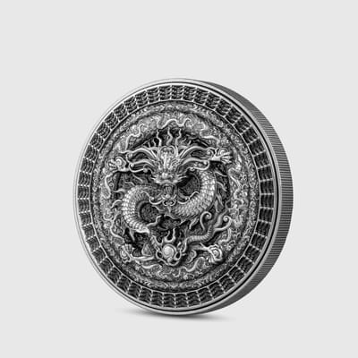 The Forbidden Dragon 1oz 999 Fine Silver Coin 5000 Francs CFA 2023 - additional view