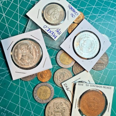 Better Mexico Coin Lot With Silver & BU Pieces Mixed Variety Dates