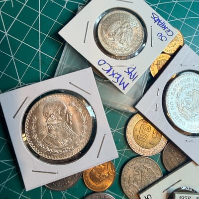 Better Mexico Coin Lot With Silver & BU Pieces Mixed Variety Dates - additional view