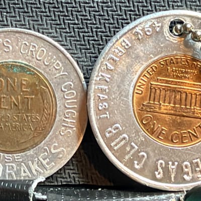 Vintage Encased Penny LOT Las Vegas Club Casino & Doctor Drake's Cent 00912