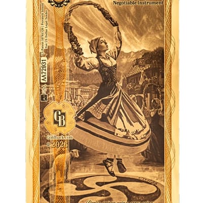 Idaho 2 Goldbacks 2026 Gold Note