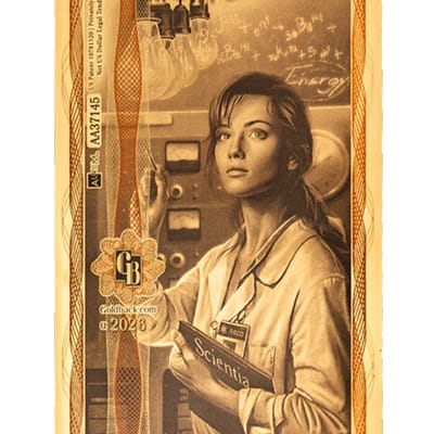 Idaho 25 Goldbacks 2026 .999 Fine Gold Note