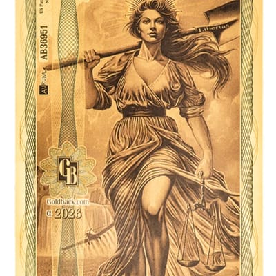 Idaho 100 Goldback 2026 .999 Fine Gold Note