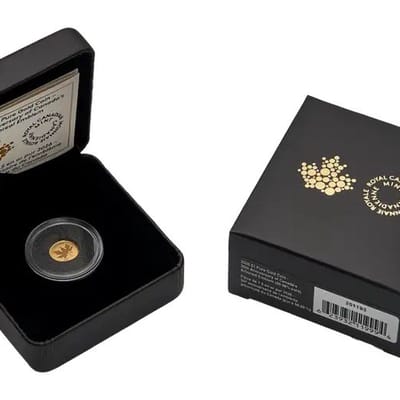 2025 Canada Arboreal Emblem Maple 30th Anniversary 0.5 gram Gold Reverse Proof - additional view