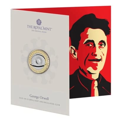 2025 Big Brother Is Watching George Orwell Coin £2 - additional view