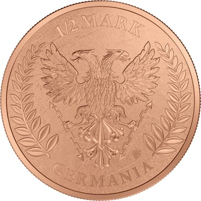 2026 Germania Mint 1/2 oz Copper Coin BU .999 Fine Copper - additional view