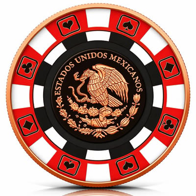 Libertad Poker Chip 1 oz Copper Round IN CAPSULE - additional view