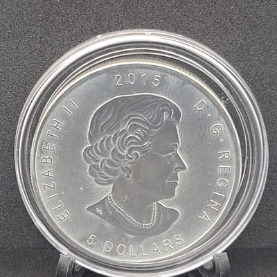 2015 Canadian Owl $5 1 oz .9999 Fine Silver Reverse Proof-Like Coin "Beautiful" - additional view