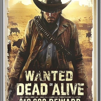 2026 Ghana Wanted Dead or Alive 5 Gram Silver Antiqued Foil with Box and COA - additional view