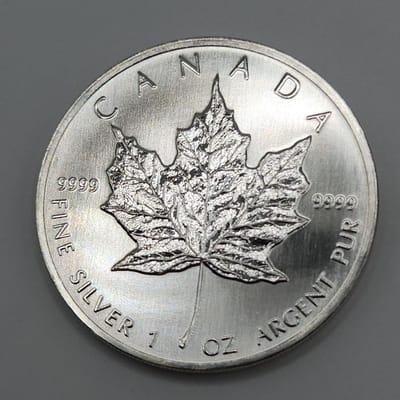 1989 Maple Leaf 1oz Vintage BU Silver