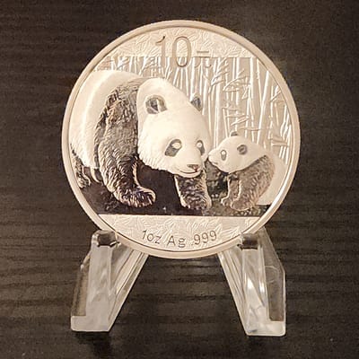2011 Panda 1oz Silver Coin 10 Yuan (China)