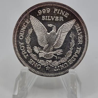 1985 We Bagged the Bhagwan Vintage 1oz .999 Round - additional view