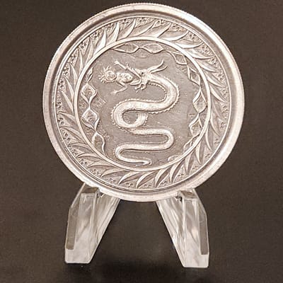 2020 Serpent of Milan 1oz .999 Silver Antiqued