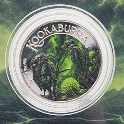 3g .999 Zombie Kookaburra Colorized Coin