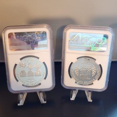 Matching Slab Label Error - 2 Silver Commems - additional view