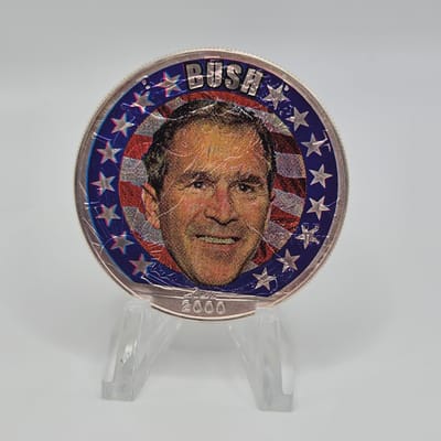 2000 ASE George W. Bush Colorized 1oz .999