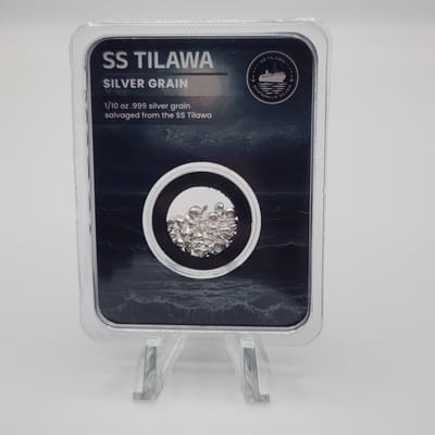 SS Tilawa Shipwreck 1/10 oz Silver Grain - additional view