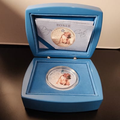2013 Fiji Boxer Dog 1oz .999 - additional view