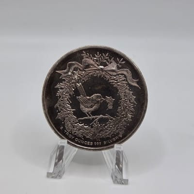 2oz Christmas Toner Round Silver