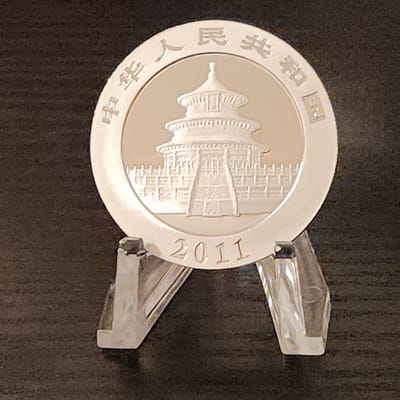 2011 Panda 1oz Silver Coin 10 Yuan (China) - additional view