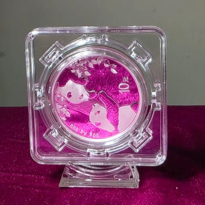 2023 30g Panda AG Proof,  in spinning display case