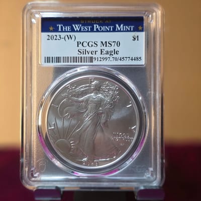 2023-W American Silver Eagle ms70 