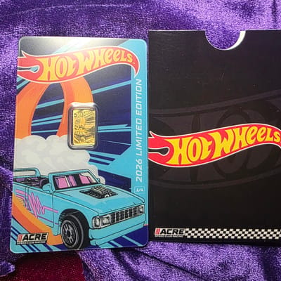 LIMITED EDITION 1g 999 Acre Gold HOT WHEELS SERIES