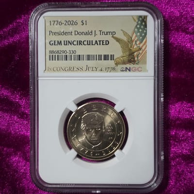 1776-2026 $1 Donald Trump Presidential Coin