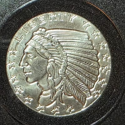 1/2oz Golden State Mint Silver Indian Head round 