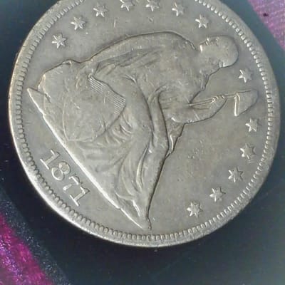1871 Seated Liberty Silver Dollar 