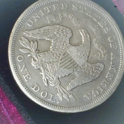 1871 Seated Liberty Silver Dollar  - additional view