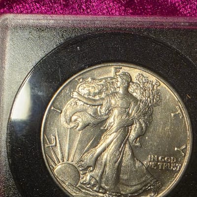 1942 Walking Liberty Half Dollar. Pristine!