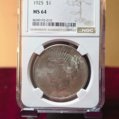 1925 $1 Peace Dollar NGC-MS64 - additional view