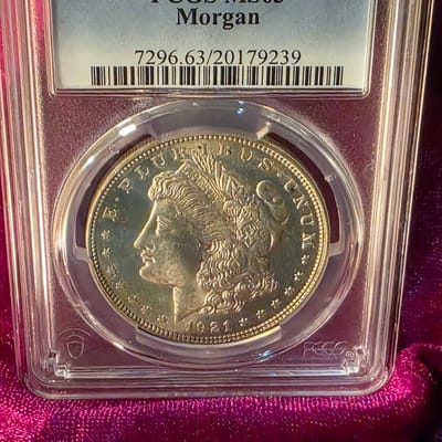 1921 $1 Morgan Silver Dollar PCGS MS63