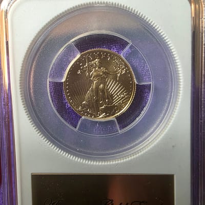 1/10oz American Gold Eagle- Random Dates/in case - additional view
