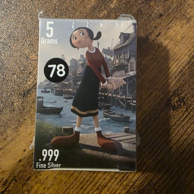 Popeye Series: Olive Oyl .999 Fine Silver 5 Grams