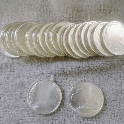 20 Buffalo Silver Rounds .9999 